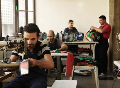 Many of Waste's tailors are immigrants, refugees, or unemployed Lebanese