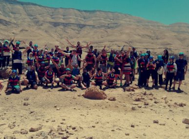 A recent tour group ready for their hike to Wadi Al Hidan